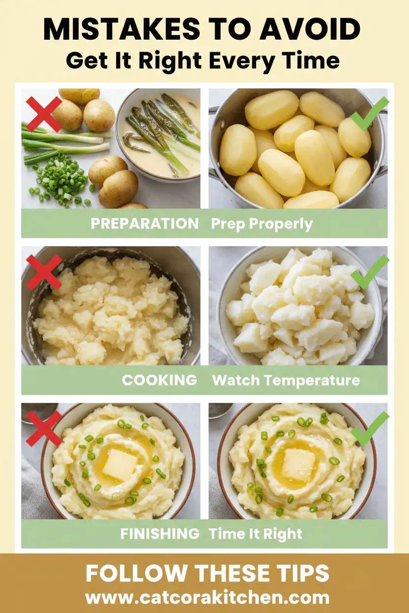 Irish champ mashed potatoes with scallions common mistakes