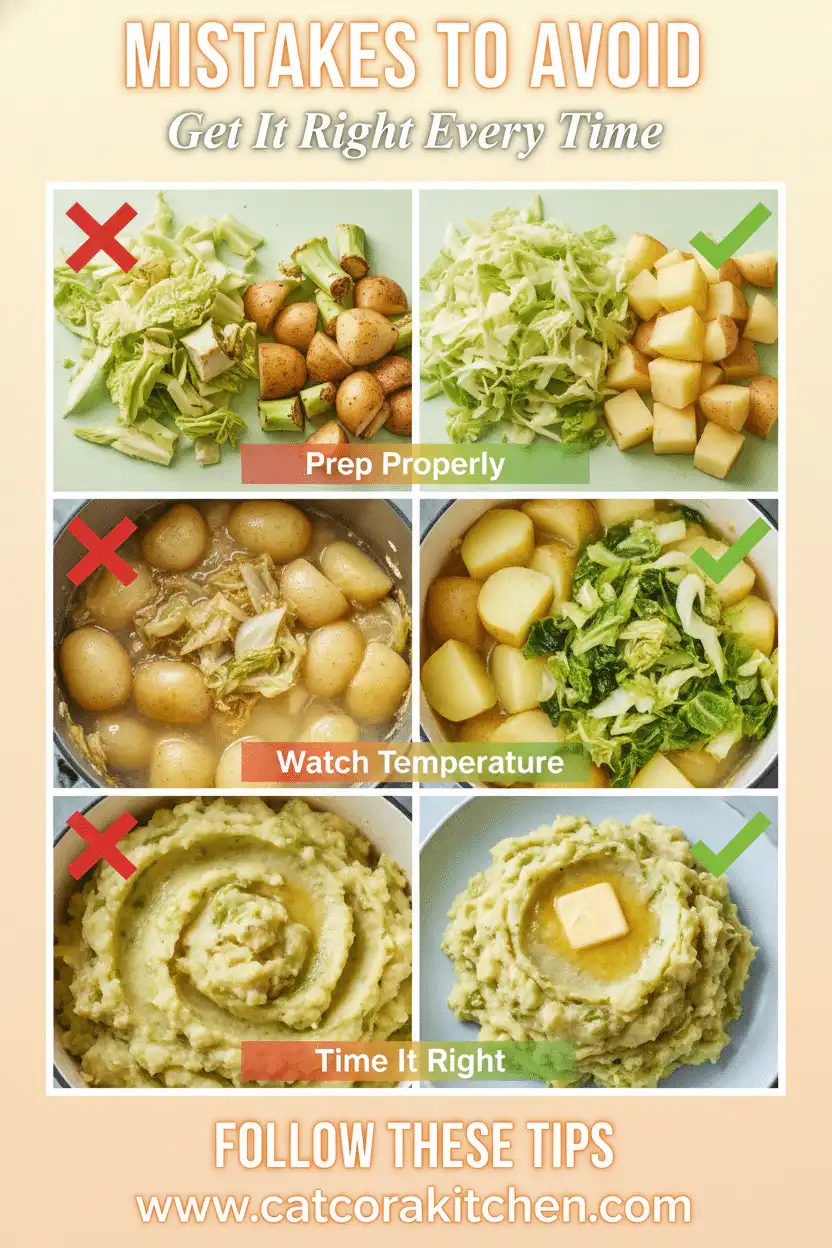 Irish colcannon potatoes and cabbage common mistakes