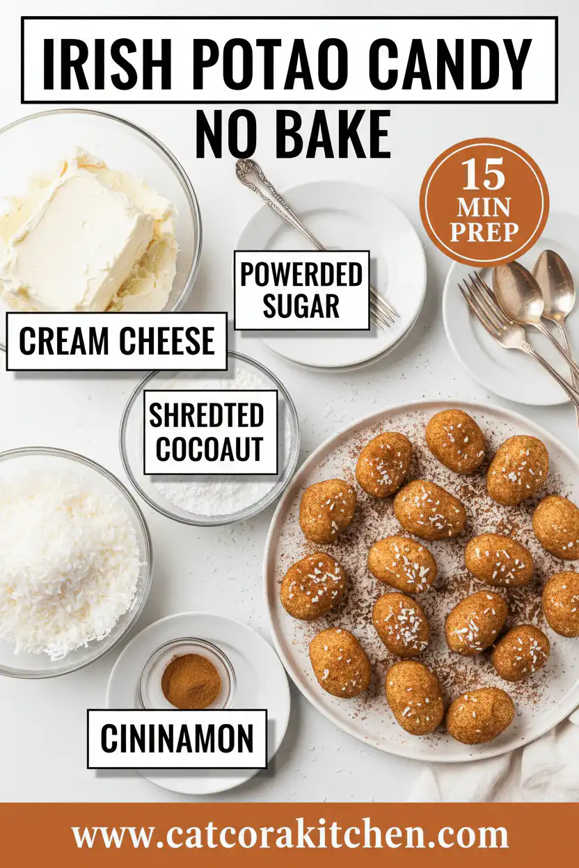 Irish potato candy no bake ingredients