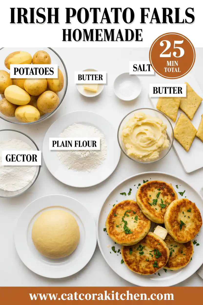 Irish potato farls homemade ingredients