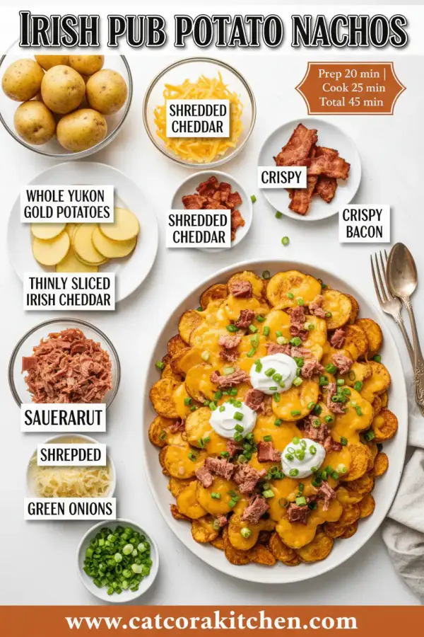 Irish pub potato nachos ingredients