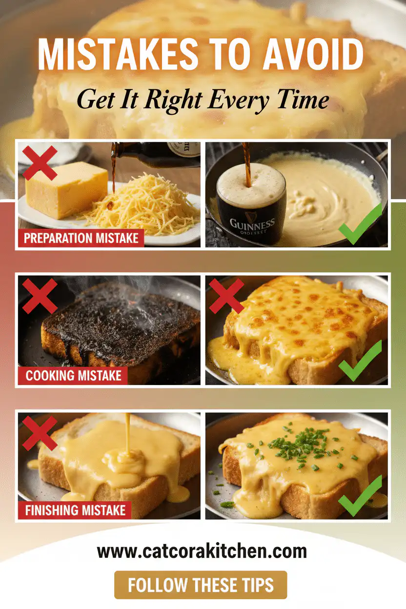 Irish rarebit cheesy toast common mistakes