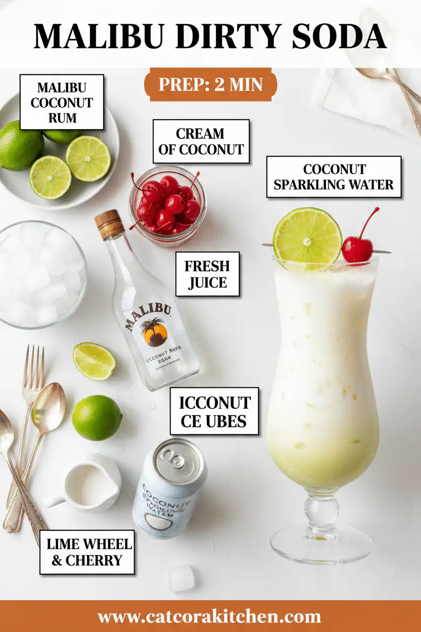 Malibu dirty soda ingredients