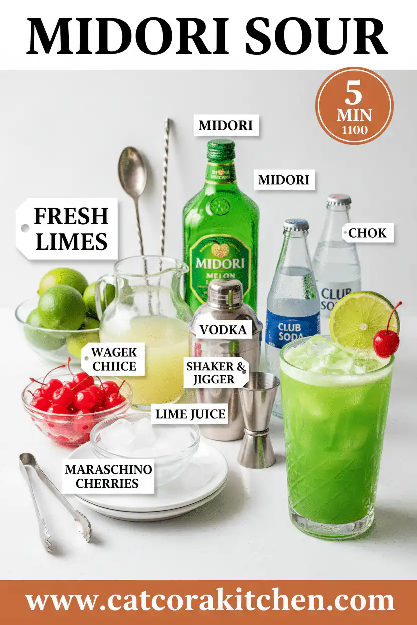 Midori sour ingredients