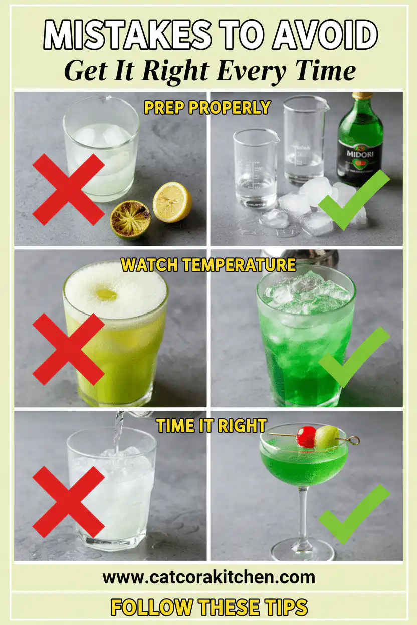 Midori sour common mistakes