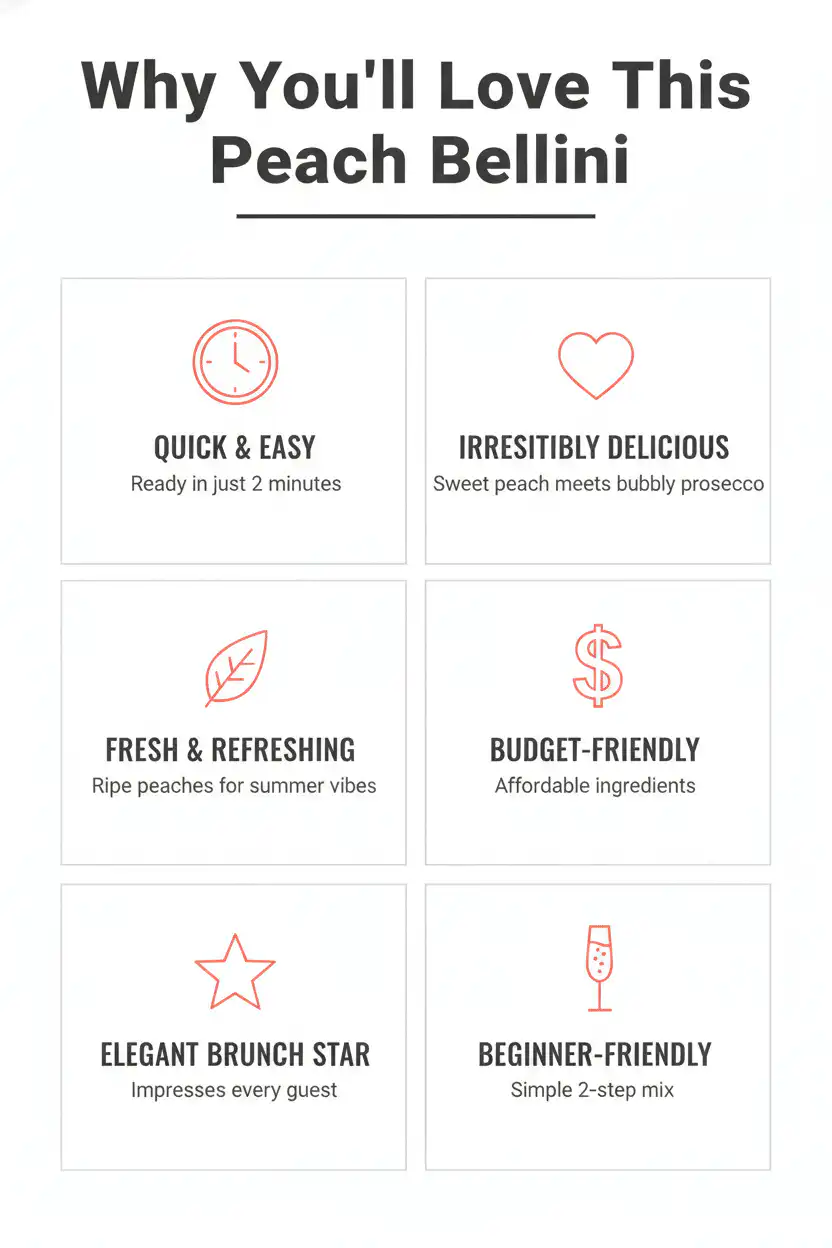 Why you'll love Peach Bellini Cocktail