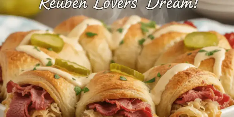 Reuben crescent bake
