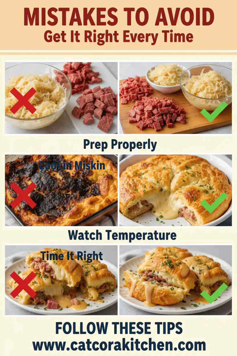 Reuben crescent bake common mistakes