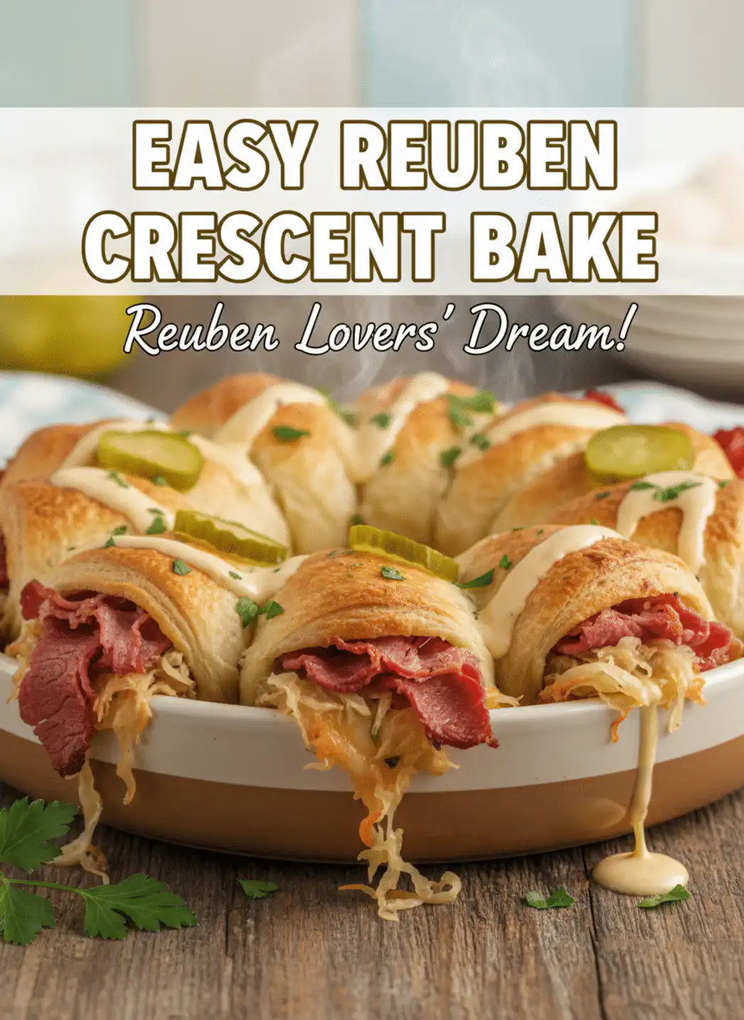 Reuben Crescent Bake