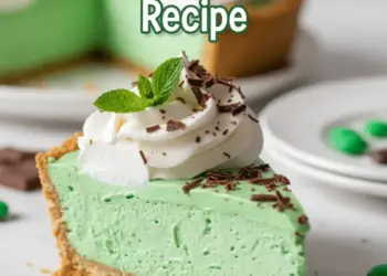 Shamrock Shake Pie no bake