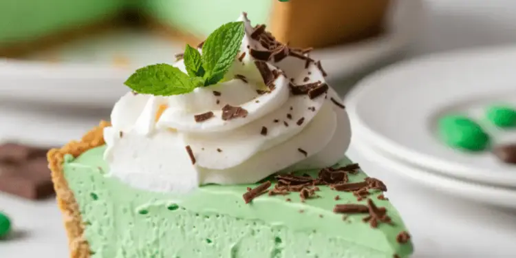 Shamrock Shake Pie no bake