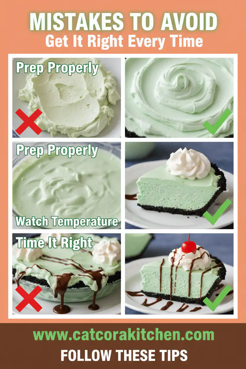 Shamrock Shake Pie no bake common mistakes