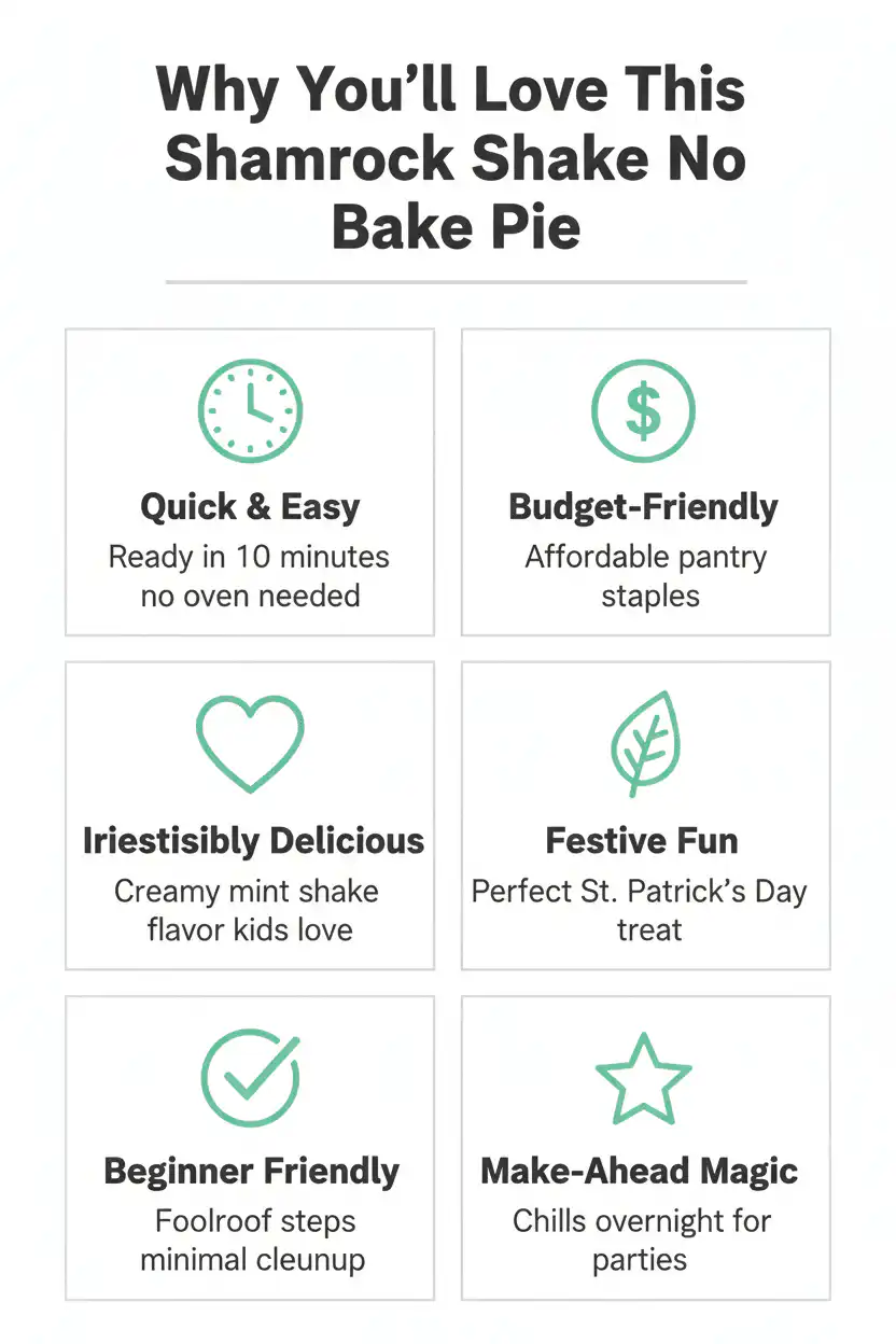 Why you'll love Shamrock Shake Pie no bake