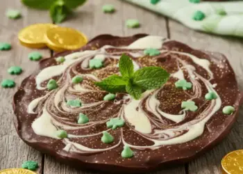 St Patrick's Day chocolate bark
