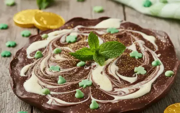 St Patrick's Day chocolate bark