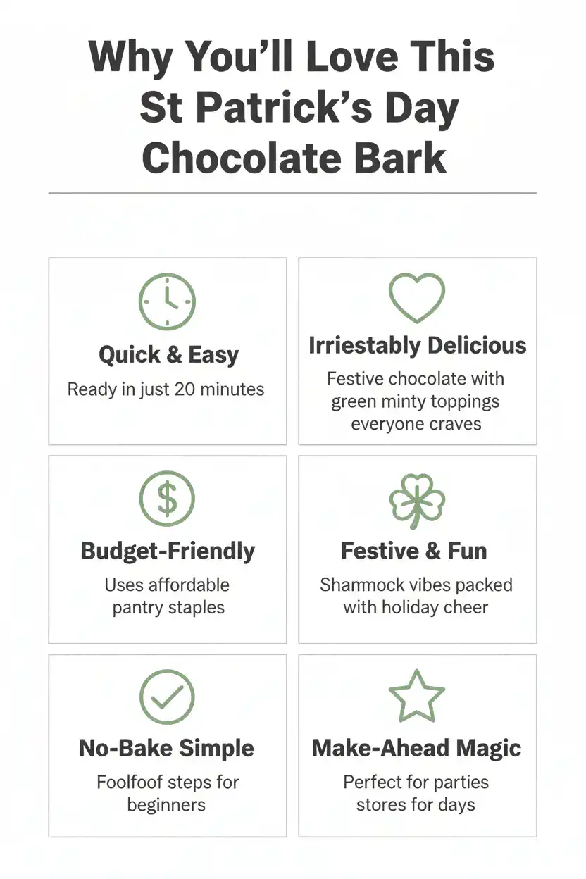 Why you'll love St. Patrick's Day chocolate bark