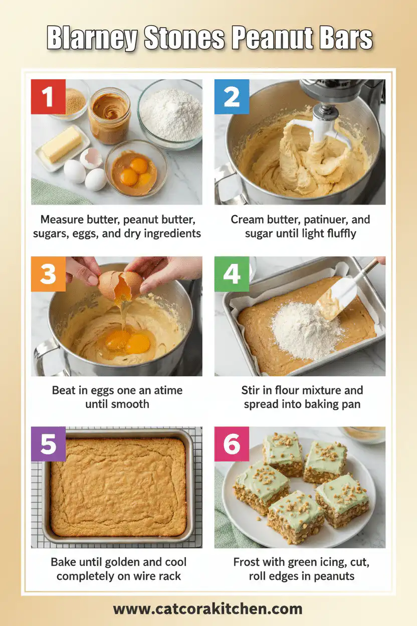 Blarney Stones peanut bars How to Make 