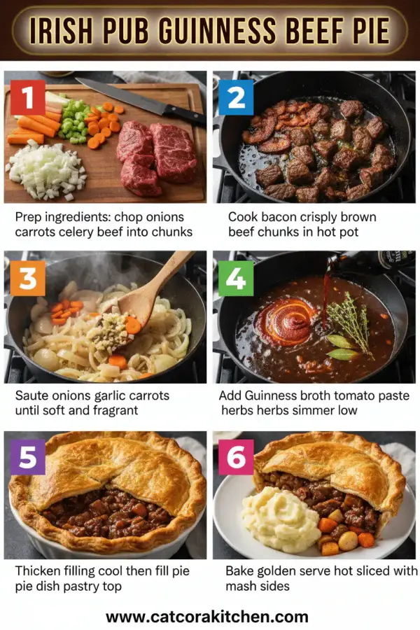 Irish Pub Guinness Beef Pie How to Make 