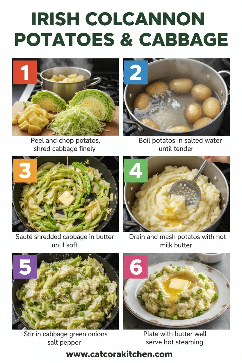 Irish colcannon potatoes and cabbage How to Make 