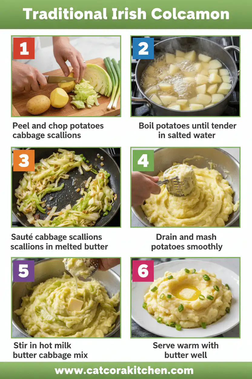 Irish colcannon potatoes and cabbage How to Make 