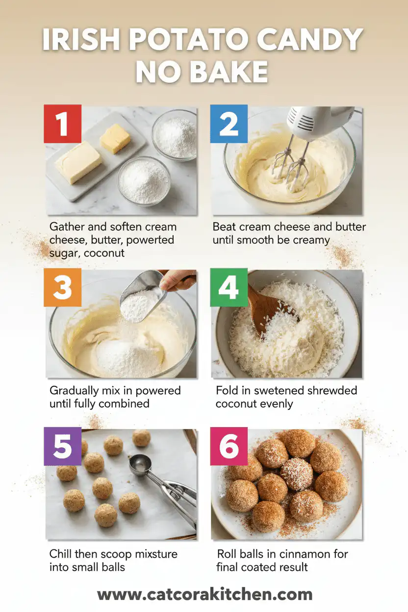 Irish potato candy no bake How to Make 