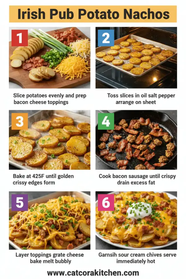 Irish pub potato nachos How to Make