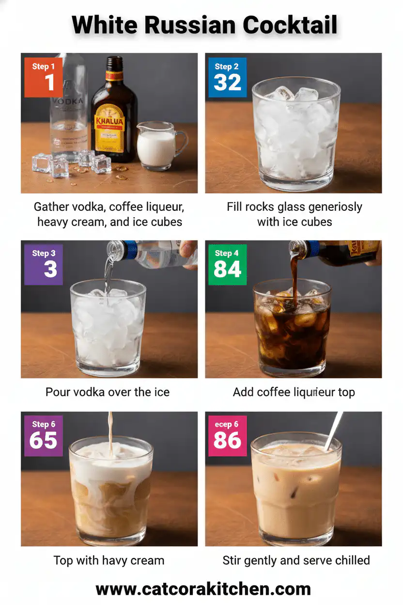 White Russian Cocktail How to Make