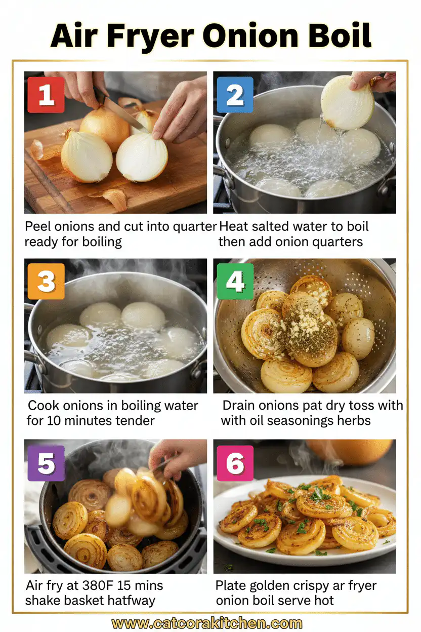 Air fryer onion boil How to Make