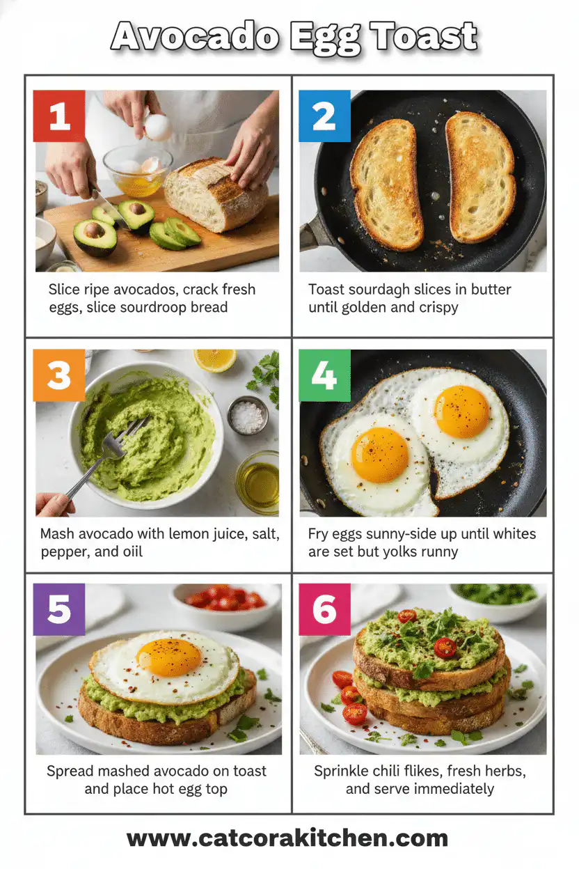 Avocado and egg toast How to Make 