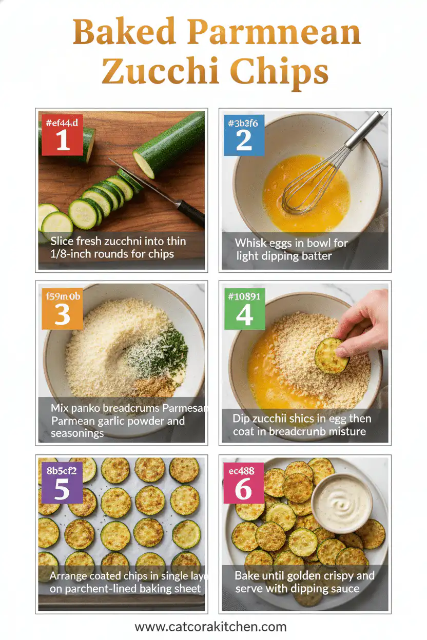 Baked parmesan zucchini chips How to Make 