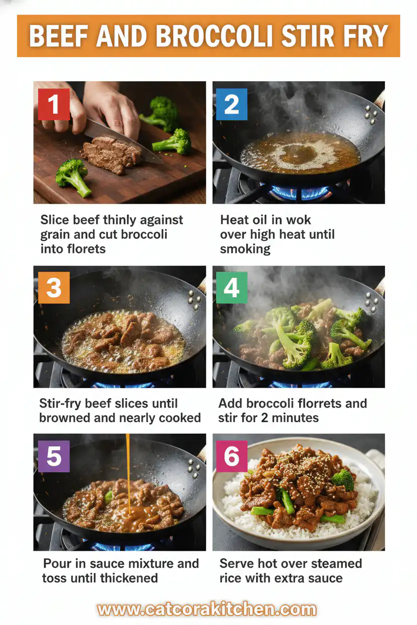 Beef and broccoli stir fry How to Make 