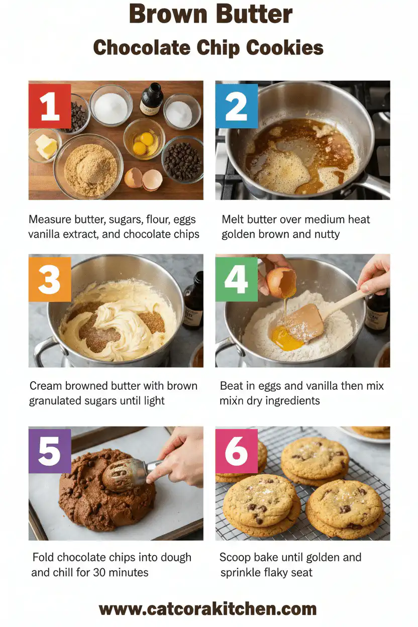 Brown butter chocolate chip cookies How to Make 