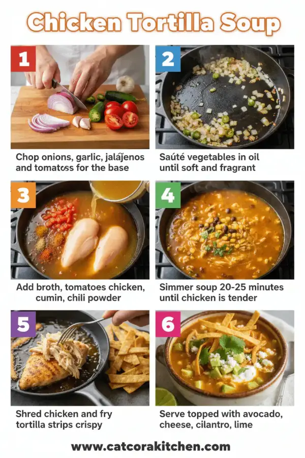Chicken Tortilla Soup How to Make