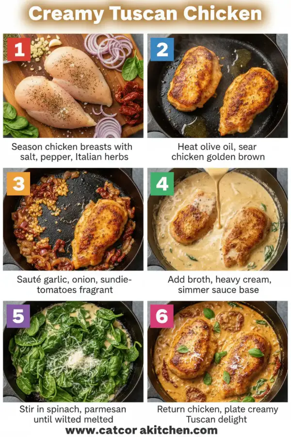 Creamy Tuscan Chicken How to Make 