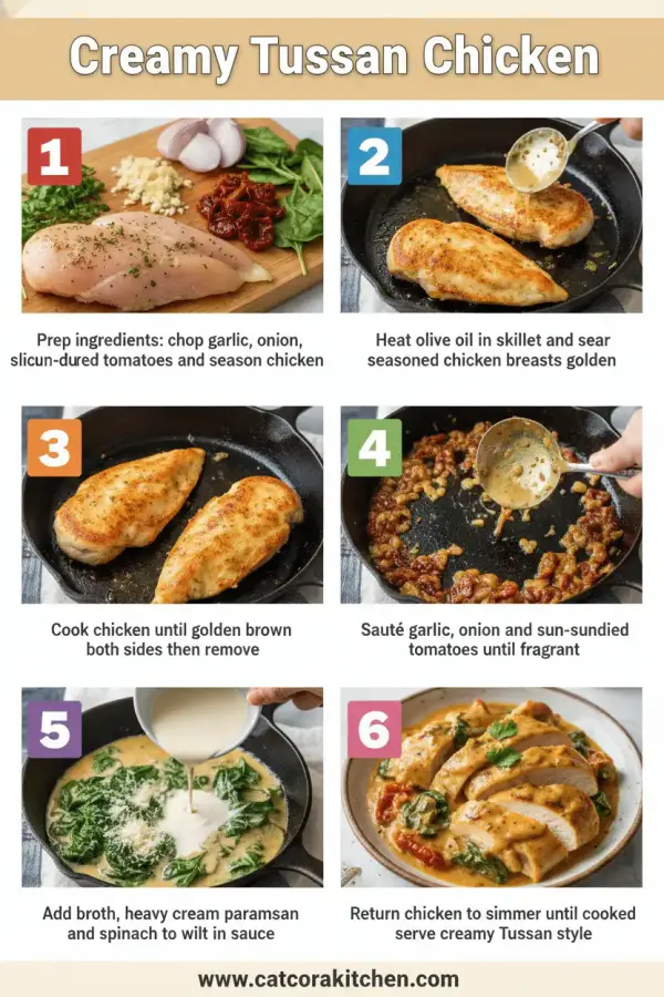 Creamy Tuscan chicken How to Make