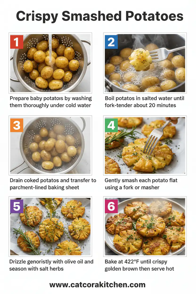 Crispy smashed potatoes how to make