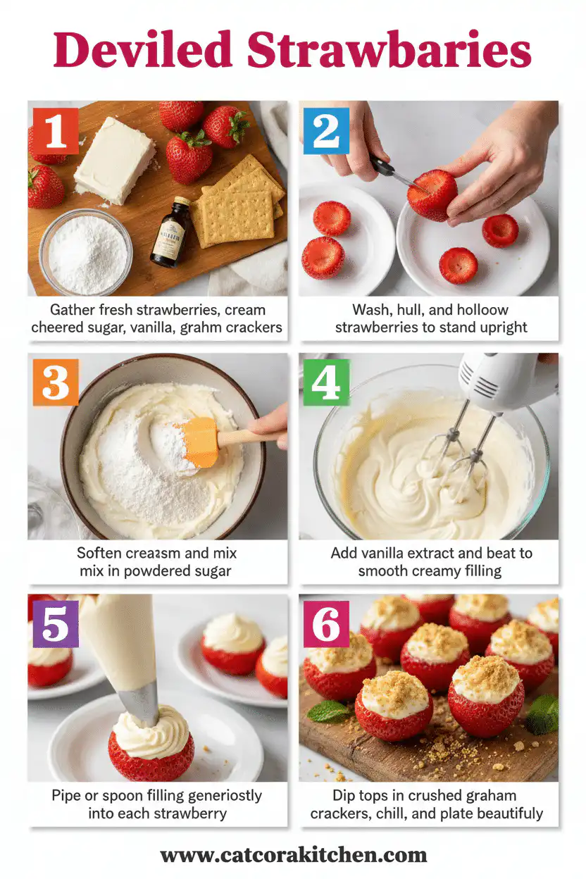 Deviled Strawberries How to Make 