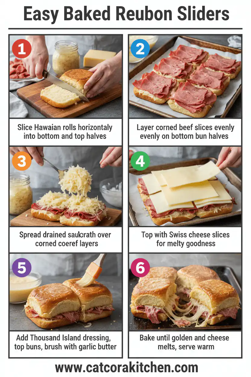 Easy baked Reuben sliders How to Make