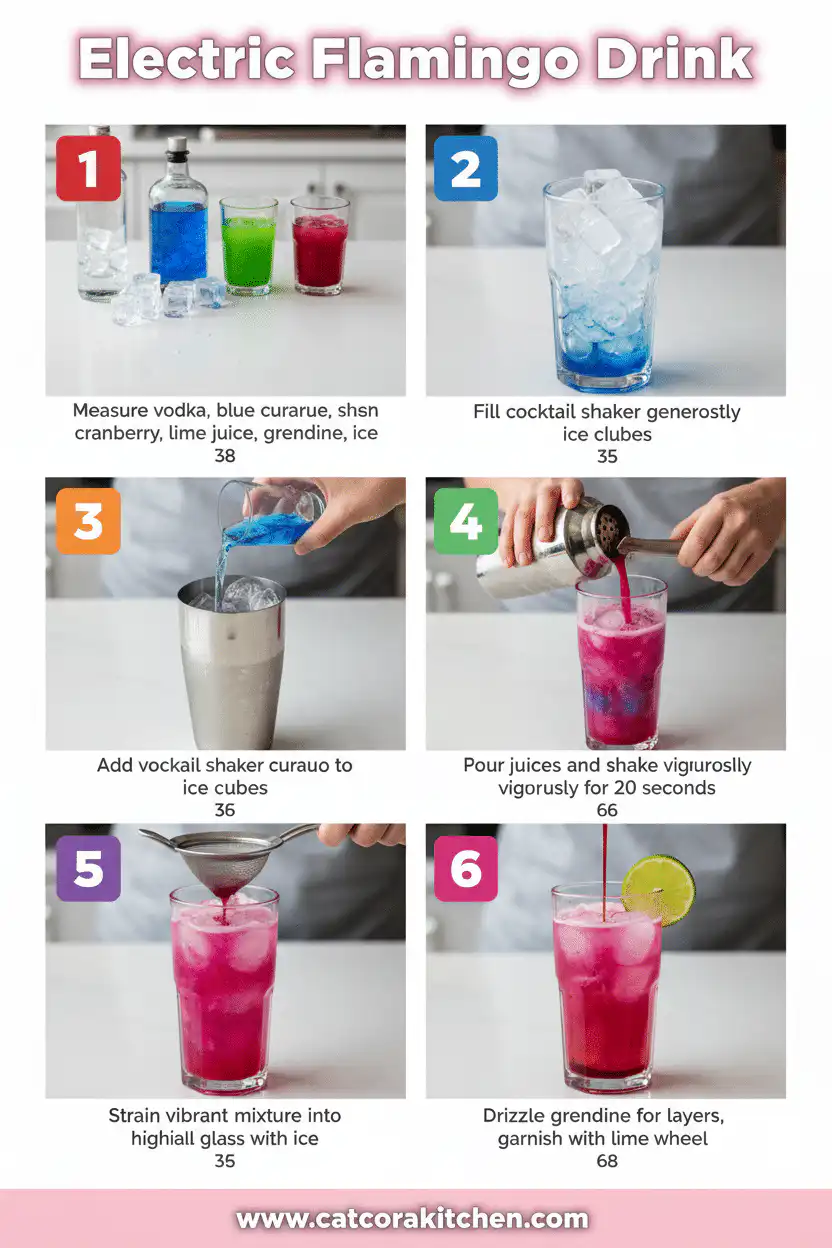 Electric flamingo drink how to make