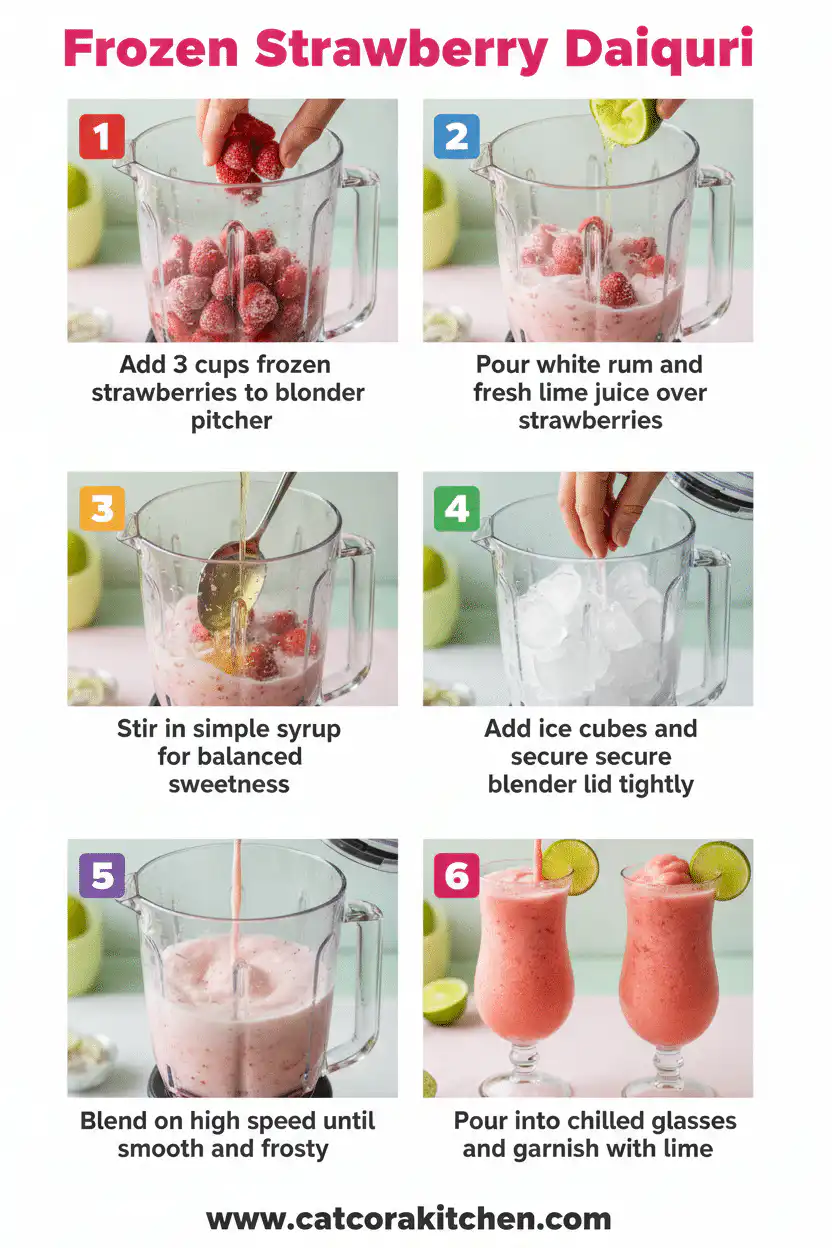 Frozen strawberry daiquiri how to make