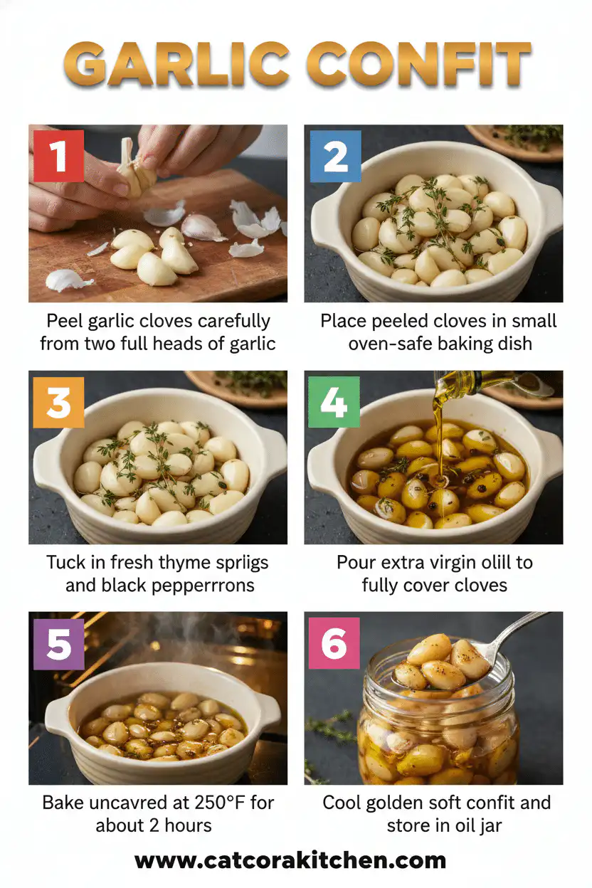 Garlic confit how to make