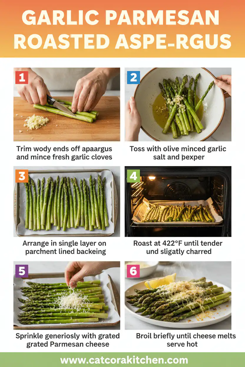 Garlic parmesan roasted asparagus How to Make 