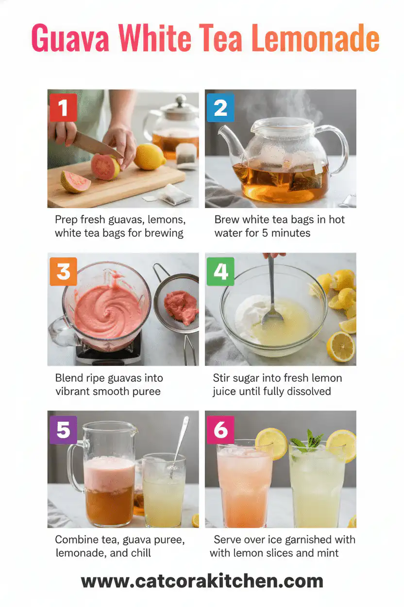 Guava white tea lemonade How to Make 