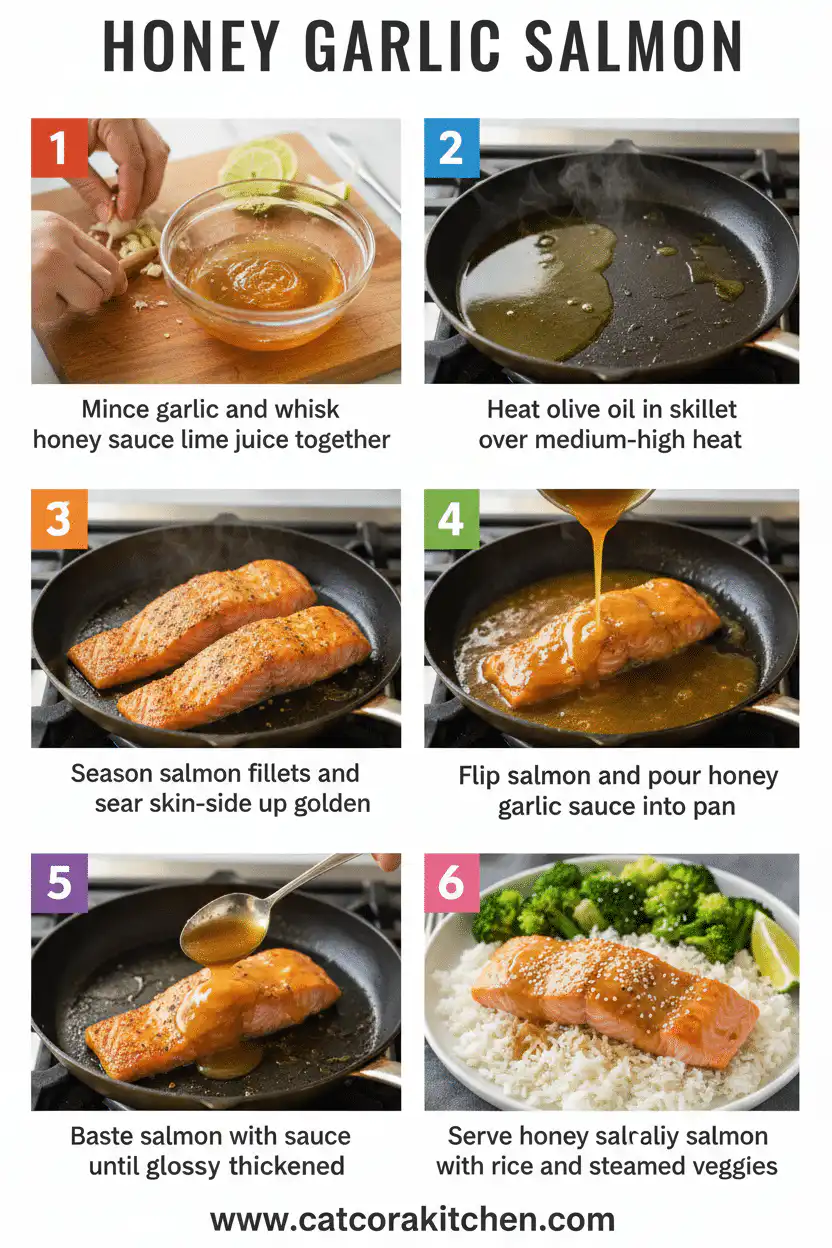Honey garlic salmon How to Make 