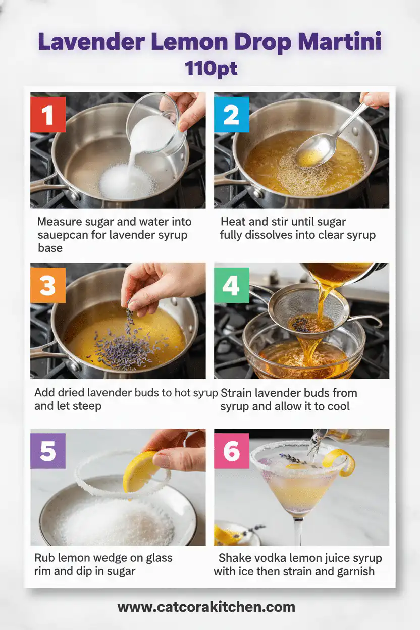 Lavender lemon drop martini How to Make