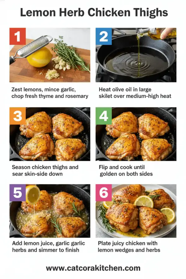 Lemon herb chicken thighs How to Make
