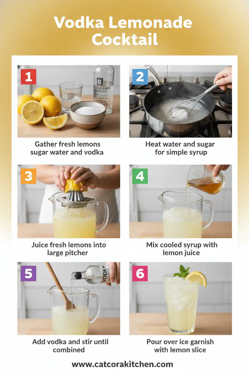 Lemonade vodka cocktail How to Make 