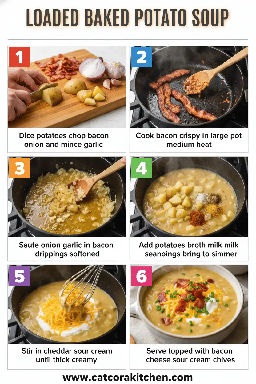 Loaded baked potato soup how to make