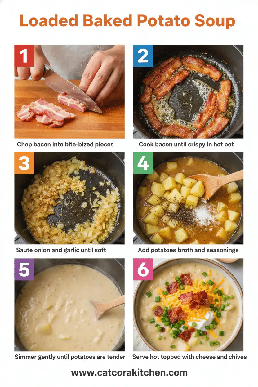 Loaded baked potato soup how to make