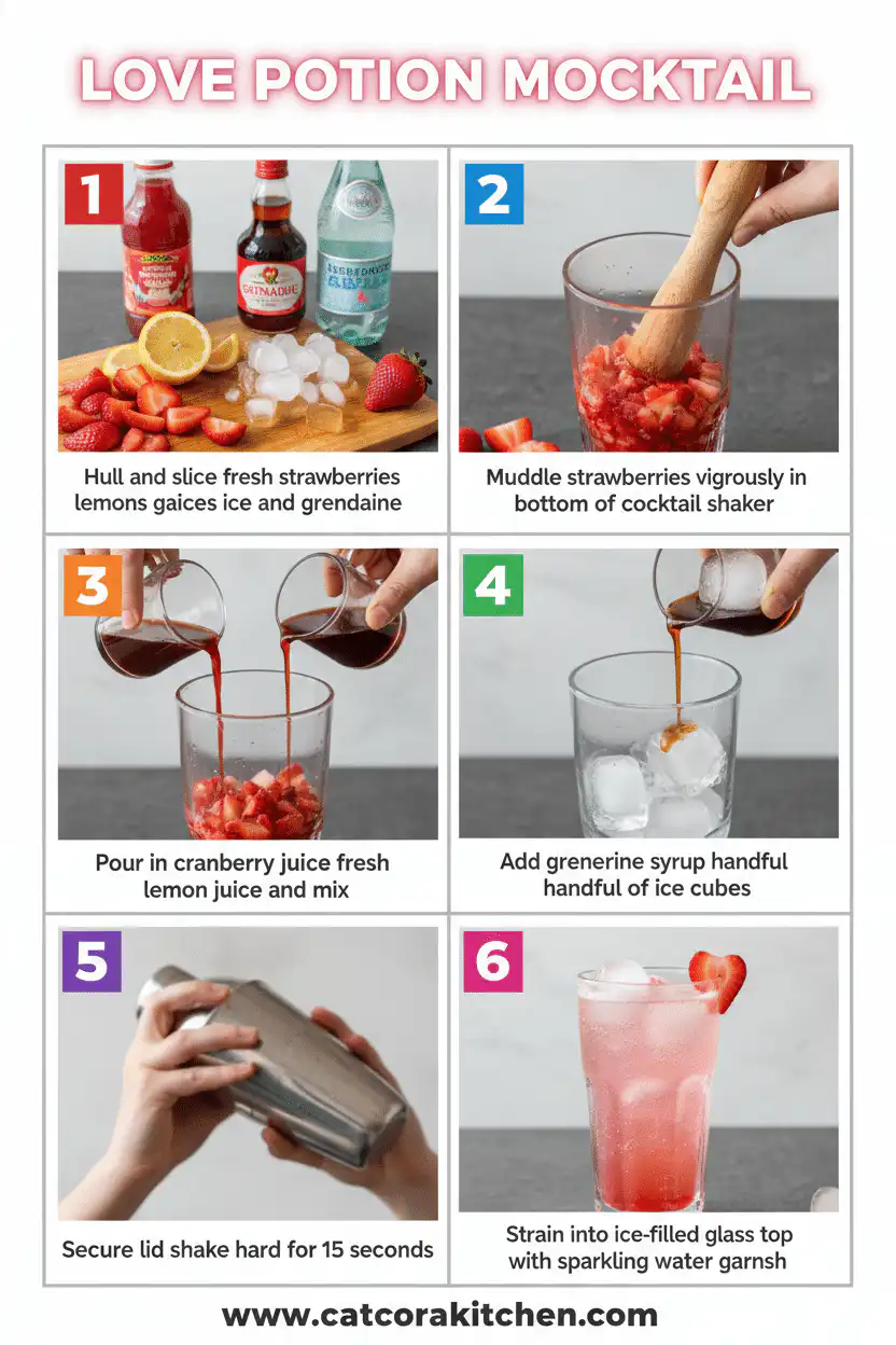 Love potion mocktail how to make